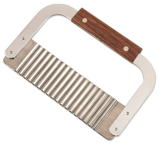 Browne - Garnish/Serrator, Hardwood Handle, Corrugated Blade, 7x2"/17.8x5.1cm, SS - Limolin 