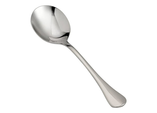 Browne - LUNA Round Soup Spoon, 7.25"/18.4cm, 18/10 SS, Mirror Finish - Limolin 
