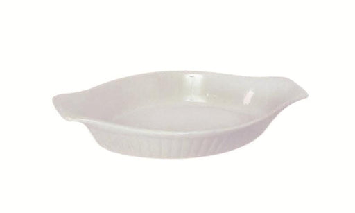 Browne - Lasagna Baker, Ribbed with smooth trim, 12oz/355ml, 9.8x5x1.8", White - Limolin 