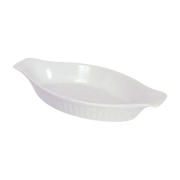 Browne - Lasagna Baker, Ribbed with smooth trim, 16oz/473ml, 11.5x5.8x1.8", White - Limolin 