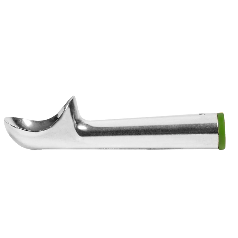 Browne - One-Piece Ice Cream Dipper, #16, 2.5oz/66ml, Aluminum, Green - Limolin 