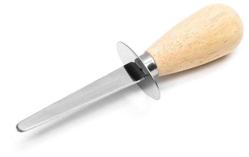 Browne - Oyster Knife w/Guard, Hardwood Handle, 3"/7.6cm, Carbon Steel - Limolin 