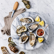 Browne - Oyster Knife w/Guard, Hardwood Handle, 3"/7.6cm, Carbon Steel - Limolin 