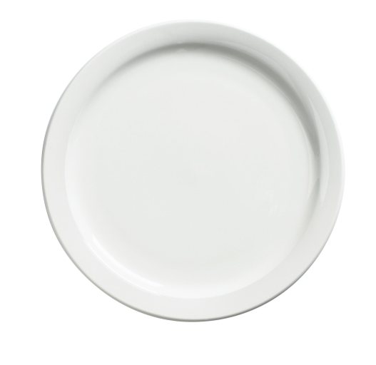 Browne - Palm Dinner Plate - White - Porcelain | Diameter 9 in / 22.9 cm