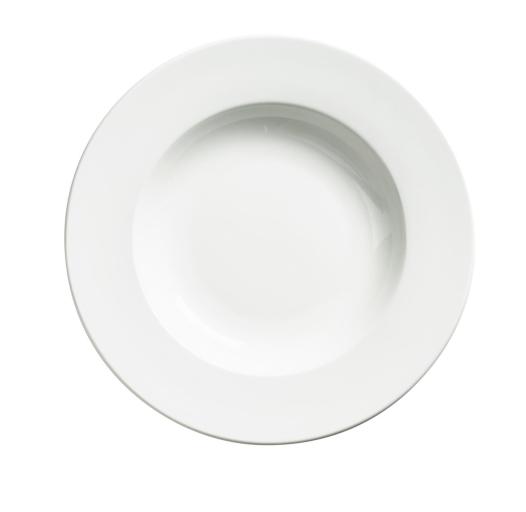 Browne - PALM Pasta Bowl, 20oz/591.5ml, 12x1.75"/30.5x4.5cm, Porcelain, White - Limolin 