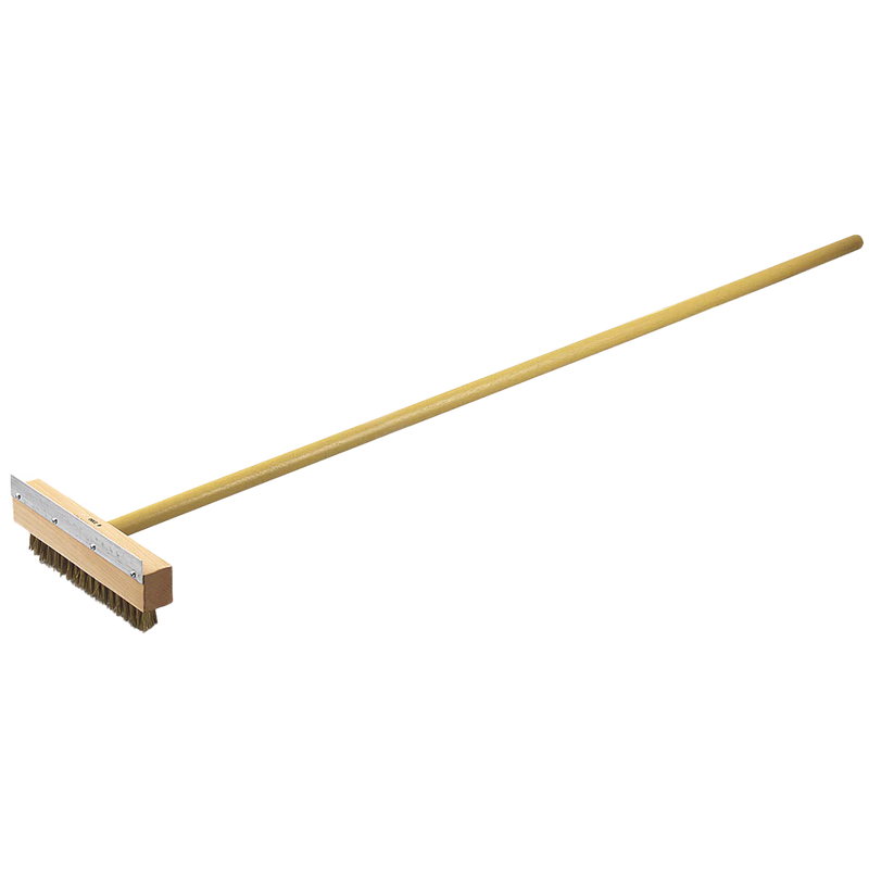 Browne - Pastry Brush, Boar Bristles, Wood Handle, Oval, 1"/2.5cm - Limolin 