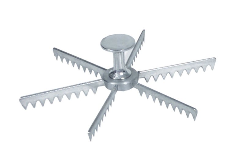 Browne - Pie Marker, 6 Cut, Cast Aluminum, Polished Finish - Limolin 