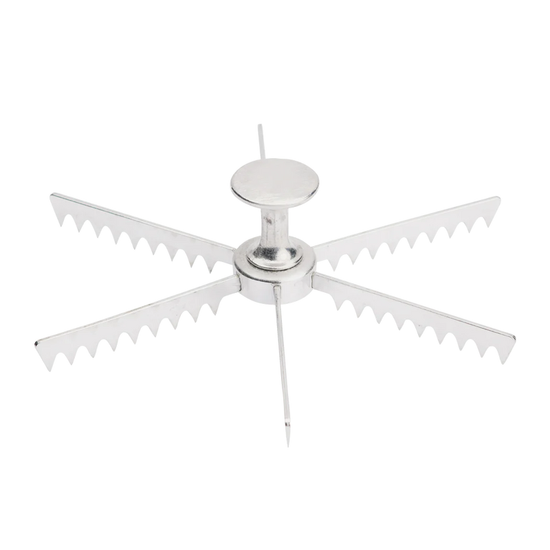 Browne - Pie Marker, 6 Cut, Cast Aluminum, Polished Finish - Limolin 