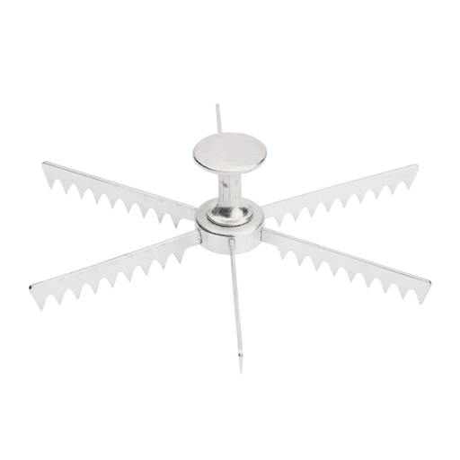 Browne - Pie Marker, 6 Cut, Cast Aluminum, Polished Finish - Limolin 