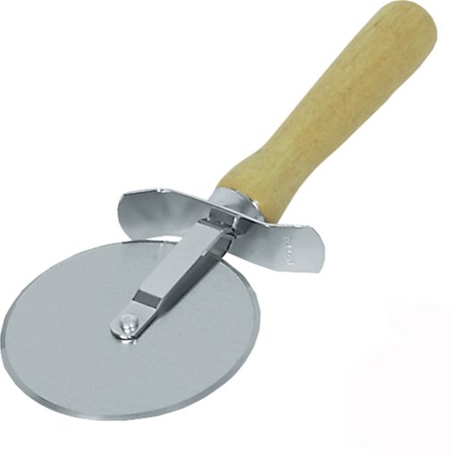 Browne - Pizza Cutter, Wood Handle, SS Wheel, 4x9"/10.2x22.9cm - Limolin 