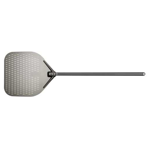 Browne - Pizza Peel, Perforated Dark Hard Anodized Aluminum Blade, 16x18"/40.6x45.7cm, L - 26"/66cm - Limolin 