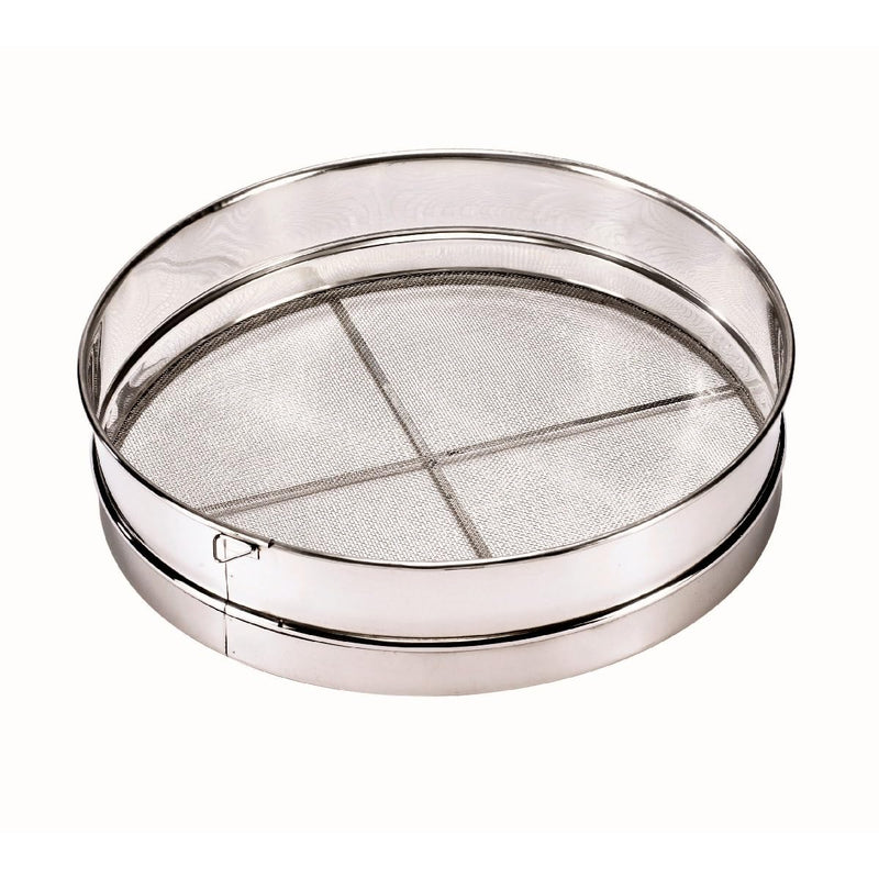 Browne - Rim Sieve, 16 Mesh wire, 12"/30.5cm, H - 2.8"/7cm, SS - Limolin 