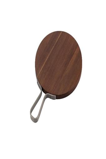 Browne - Serving Board, Round, SS Handle, 12"/30.5cm, Acacia - Limolin 