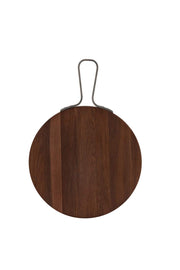 Browne - Serving Board, Round, SS Handle, 12"/30.5cm, Acacia - Limolin 