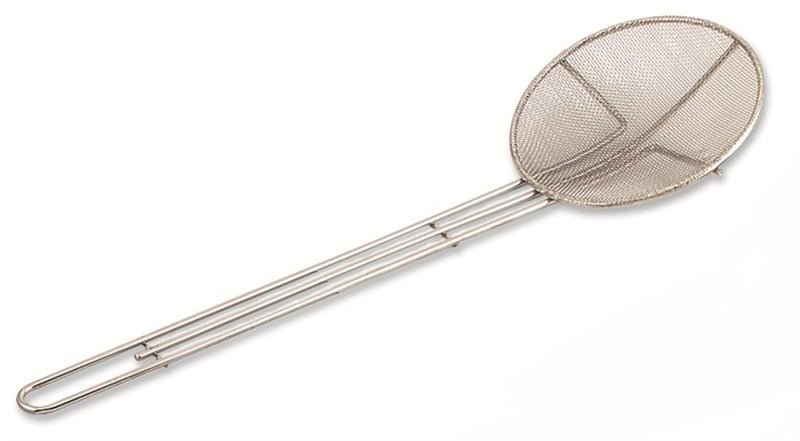 Browne - Skimmer, Round Mesh, Fine, 6.5"/16.5cm, Handle 13"/33cm, Nickel Plated - Limolin 