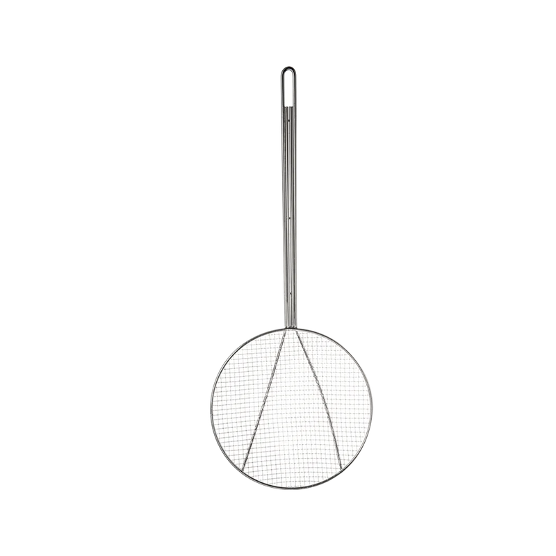 Browne - Skimmer, Square Mesh, 8"/20.3cm, Handle 14"/35.6cm, Nickel Plated - Limolin 