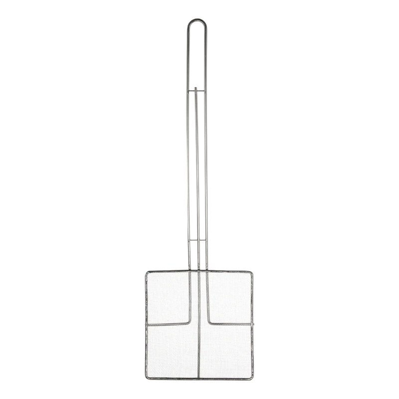 Browne - Skimmer, Square Mesh, Fine, 6.5"/16.5cm, Handle 13.5"/34.3cm, Nickel Plated - Limolin 