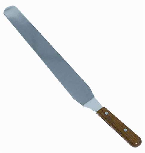 Browne - Spatula, OffSet, 10x1.5"/25.4x3.8cm, SS 18/8 Blade 8.5"/21.6cm - Limolin 