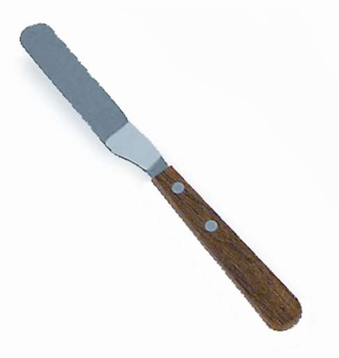 Browne - Spatula, OffSet, 4.5x0.75"/11.4x1.9cm, SS 18/8 Blade 3.5"/8.9cm - Limolin 