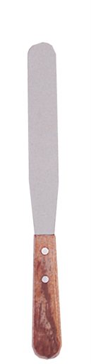 Browne - Spatula, Straight/Flat, 4.5x0.75"/11.4x1.9 cm, SS 18/8 Blade 4.25"/10.8cm - Limolin 