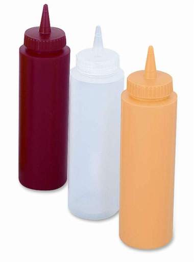 Browne - Squeeze Dispenser, 8oz/236ml, Polyethylene, Red - Limolin 