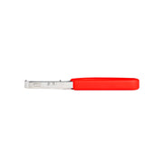 Browne - Straight Peeler - Serrated Blade,6.5x1.2x0.4"/16.5x3x1cm, Red - Limolin 