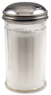 Browne - Sugar Pourer, Fluted Glass, 12oz/355ml, 5.6"/14.2cm, SS Top w/Self-Closing Side Spout - Limolin 