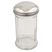 Browne - Sugar Pourer, Fluted Glass, 12oz/355ml, 5.6"/14.2cm, SS Top w/Self-Closing Side Spout - Limolin 