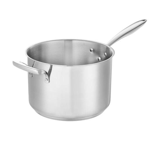 Browne - THERMALLOY Deep Sauce Pan, w/helper handle, 10qt/9.46L, 11x6.3"/28x16cm, SS - Limolin 