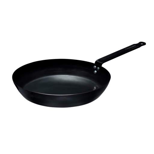 Browne - THERMALLOY Fry Pan, 6.3x1.3"/16x3.3cm, Black Carbon Steel - Limolin 