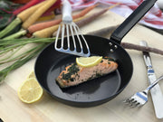 Browne - THERMALLOY Fry Pan w/Helper Handle, 11.8x2.25"/30x5.7cm, Black Carbon Steel - Limolin 