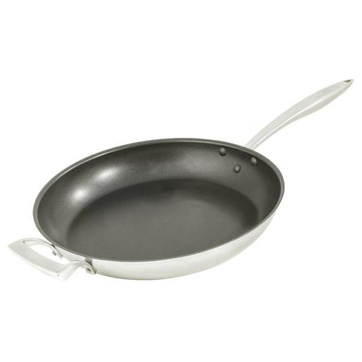 Browne - THERMALLOY Fry Pan, w/helper handle, Excalibur Coated, 12.5x2"/32x5cm, SS - Limolin 