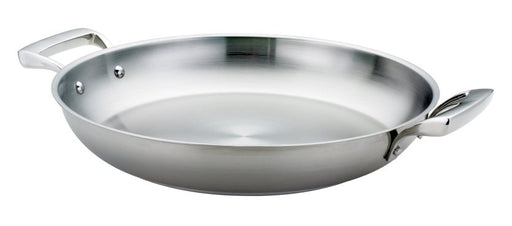 Browne - THERMALLOY Paella Pan, 2qt/1.89L, 9.5"x2"/24x5cm, SS - Limolin 