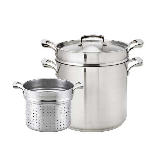 Browne - THERMALLOY Pasta Cooker, 3pcs Set, 12qt/11.35L, SS - Limolin 