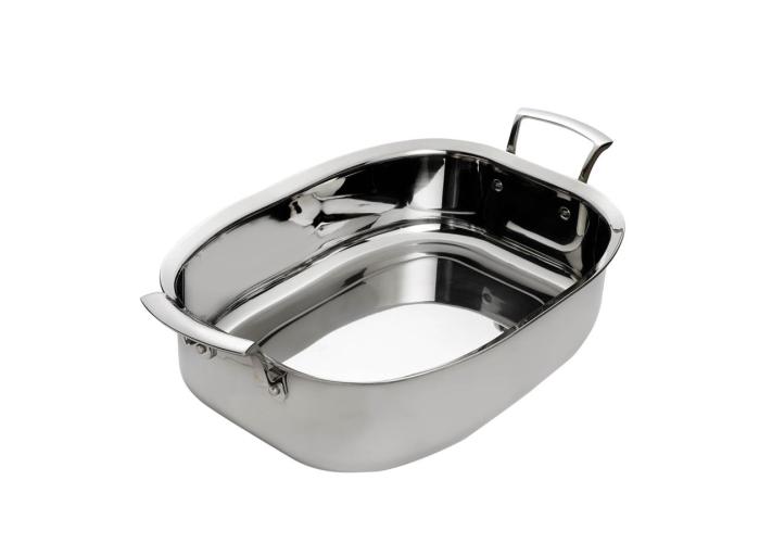 Browne - THERMALLOY Roast Pan, SS, 7qt/6.6L, 14x10.2x3.7"/36x29x9.5cm, SS - Limolin 