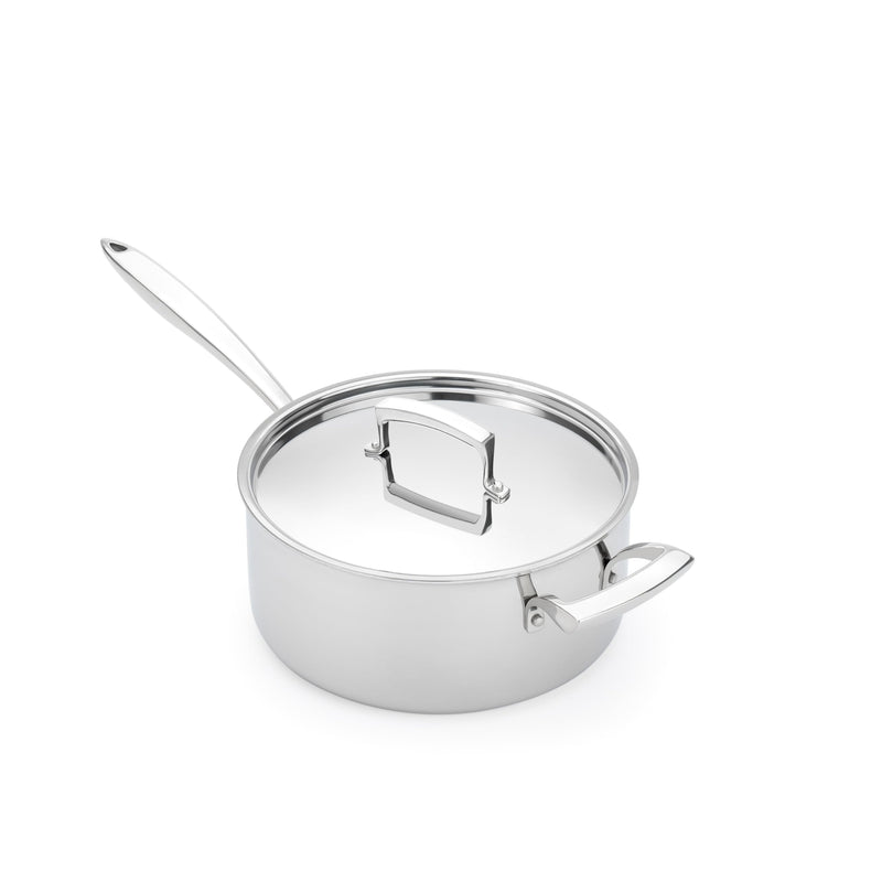 Browne - THERMALLOY Sauce Pan, Tri-Ply, 9.5"/24cm, 5qt/4.7L, SS - Limolin 