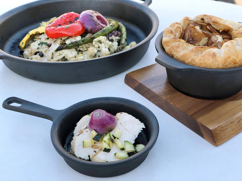 Browne - THERMALLOY Skillet, Preseasoned, Round, 3.63qt/3.43L, 12x1.7"/30.5x4.3cm, Cast Iron - Limolin 