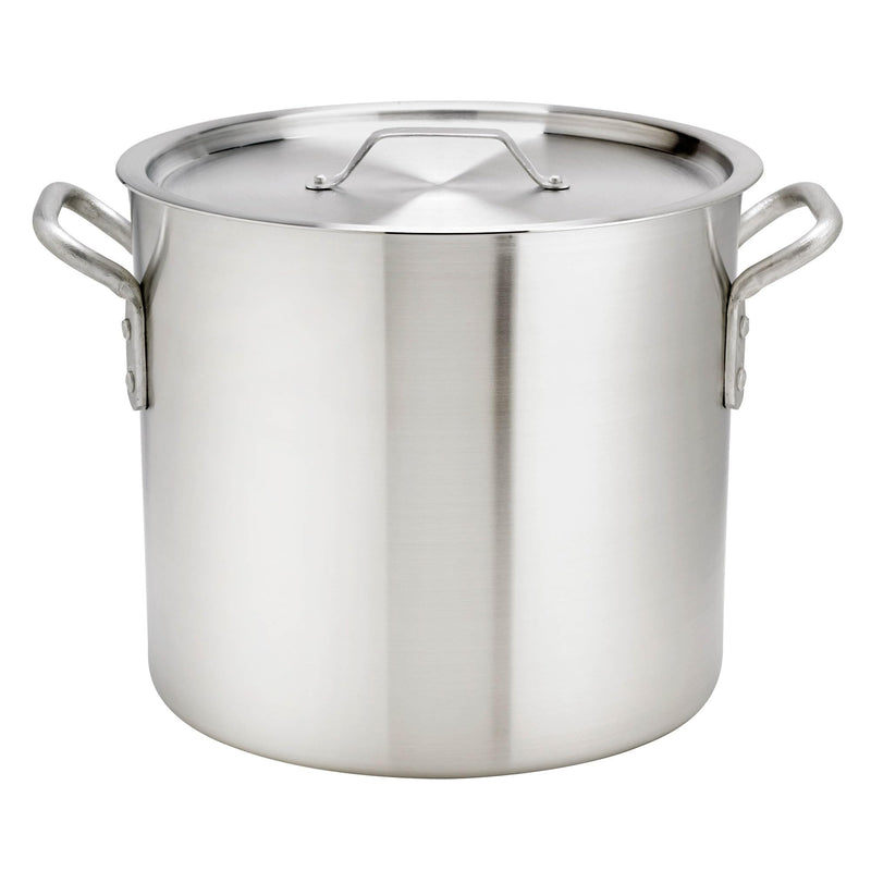 Browne - THERMALLOY Stock Pot, 24qt/22.7L, 12.5x11.3"/31.8x28.7cm, Aluminum NSF - Limolin 