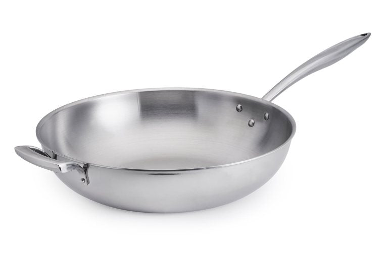 Browne - THERMALLOY Tri-ply Wok, 9qt/8.5L, 14x3.5"/35.5x9cm, SS - Limolin 