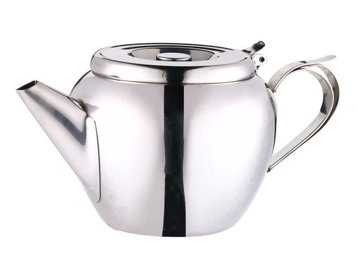 Browne - Teapot with Strainer, Stackable, 32oz/950ml, 18/8 SS - Limolin 