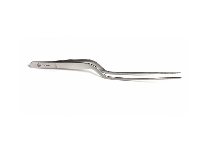 Browne - Tongs, Precision, OffSet, 8"/20.3cm, SS - Limolin 
