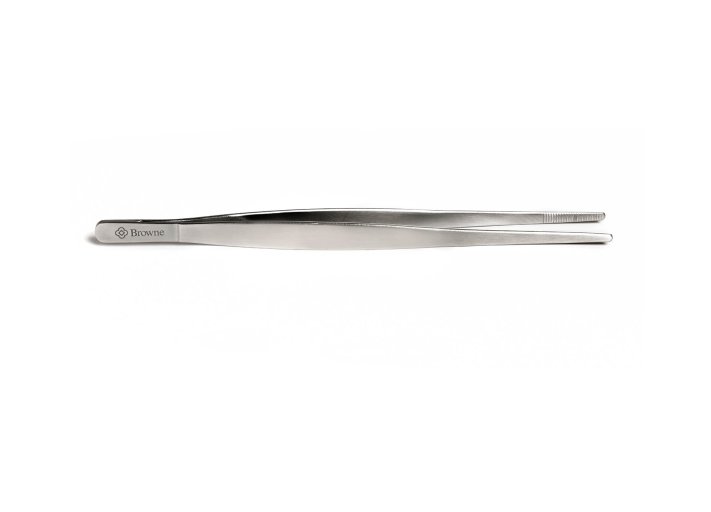 Browne - Tongs, Precision, Straight, 8"/20.3cm, SS - Limolin 