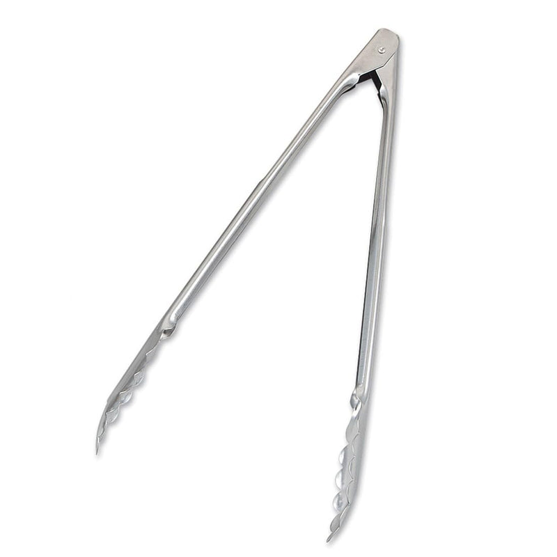 Browne - Utility Tongs, Scalloped Edges, 12"/31.0cm, SS, Mirror FInish, 1.0mm - Limolin 
