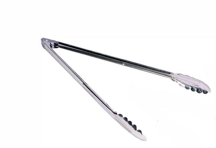 Browne - Utility Tongs, Scalloped Edges, 16"/40.6cm, SS, Mirror FInish, 0.5mm - Limolin 