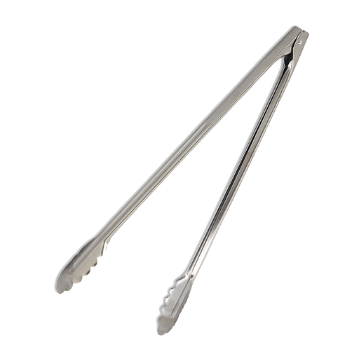 Browne - Utility Tongs, Scalloped Edges, 16"/40.6cm, SS, Mirror FInish, 1.0mm - Limolin 