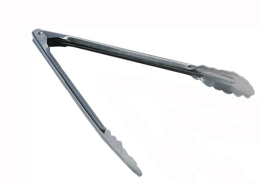 Browne - Utility Tongs, Scalloped Edges, 16"/40.6cm, SS, Satin FInish, 1.0mm - Limolin 