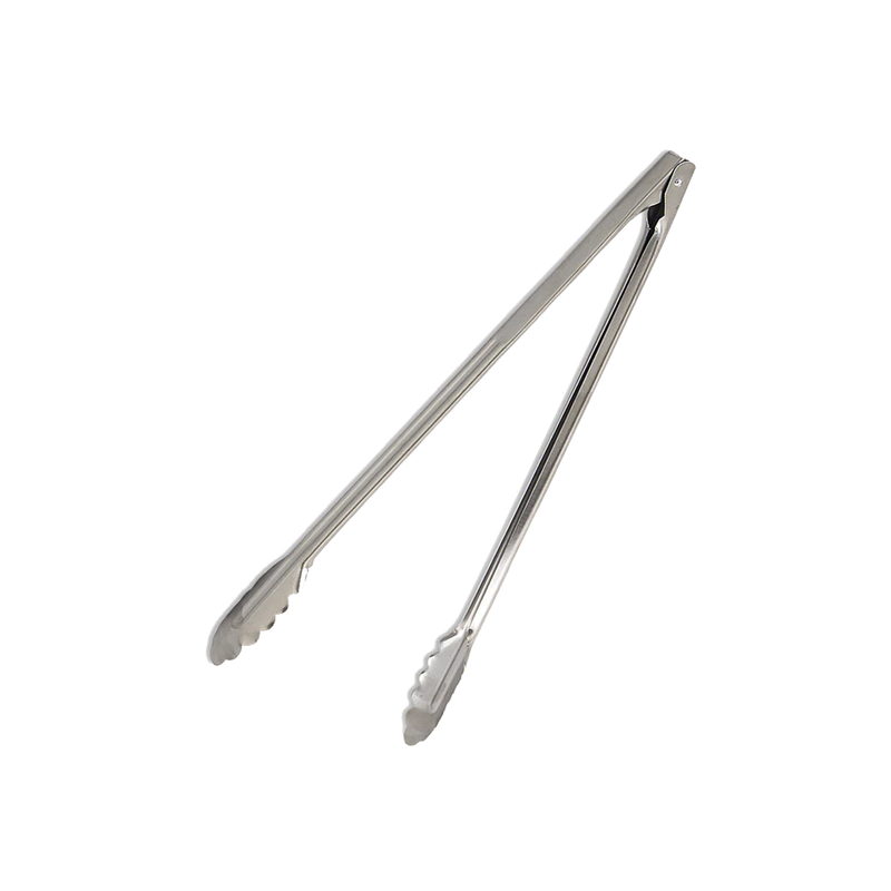 Browne - Utility Tongs, Scalloped Edges, 7"/17.8cm, SS, Mirror FInish, 0.5mm - Limolin 