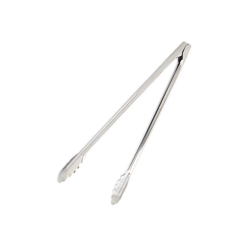 Browne - Utility Tongs, Scalloped Edges, 9.5"/24cm, SS, Satin FInish, 1.0mm - Limolin 