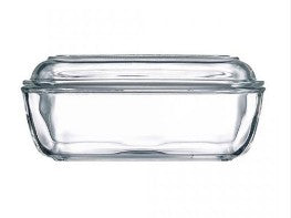 Luminarc - Glass Butter Dish | 6.7 in. / 17 cm
