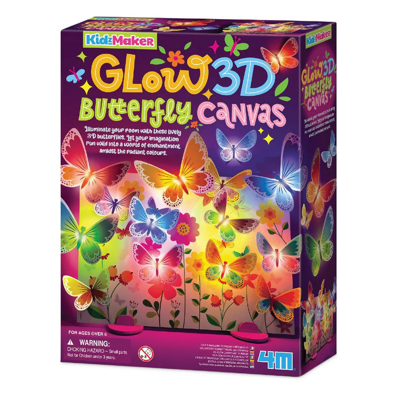 4M - GLOW 3D BUTTERFLY CANVAS